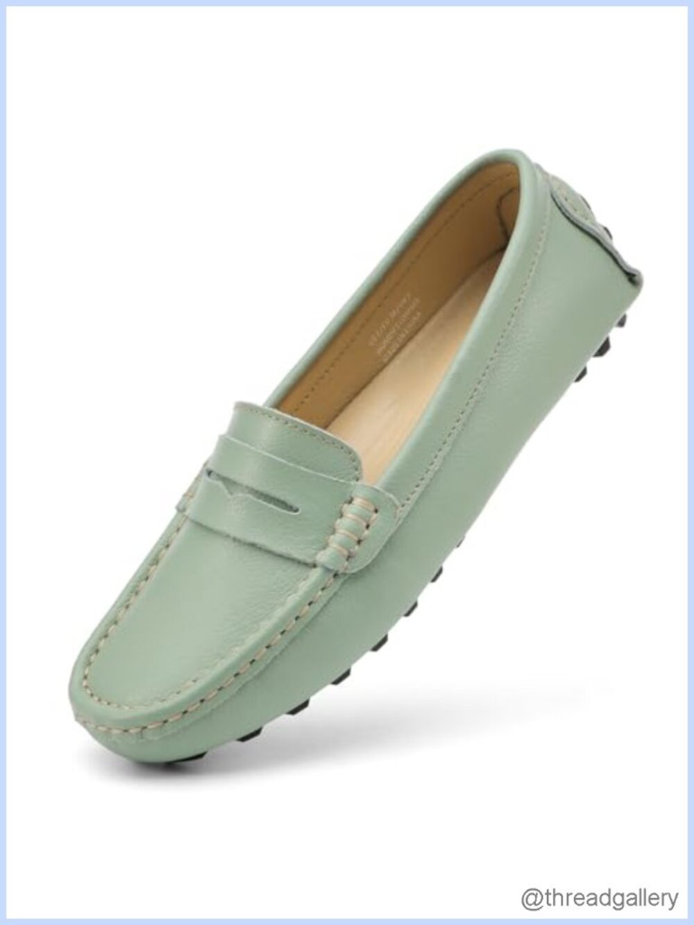 Handmade Genuine Leather Penny Loafers Slip-On Walking Flats